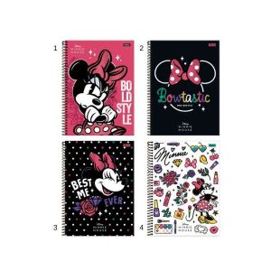 Caderno Espiral Foroni Minnie Mouse 160 Folhas