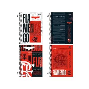 Caderno Espiral Foroni Flamengo 240 Folhas