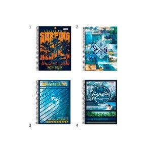 Caderno Espiral Surf 320 Folhas