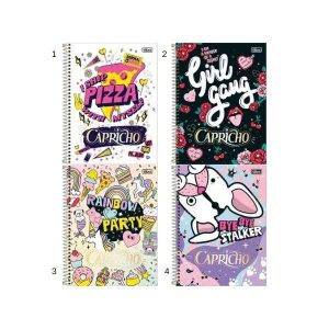 Caderno Espiral Tilibra Capricho 320 Folhas