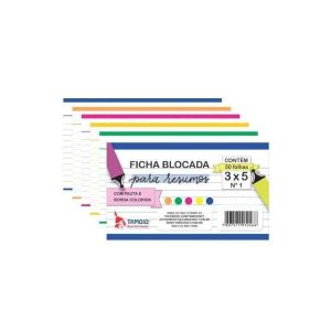 Ficha Blocada p/ Resumos 3x5