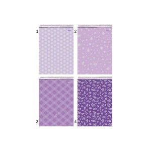 Caderno 1/4 Vertical Lavander