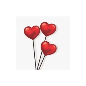 Palitos Decorativos Coração
