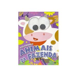 Livro de Colorir Olhinhos Malucos Animais da Fazenda
