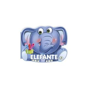 Livro de Colorir e Atividades Descobrindo o Mundo Elefante