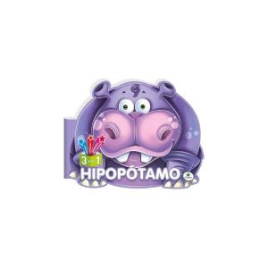 Livro de Colorir e Atividades Descobrindo o Mundo Hipopótamo