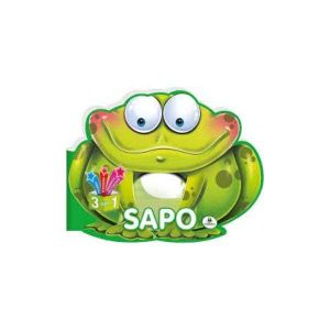 Livro de Colorir e Atividades Descobrindo o Mundo Sapo