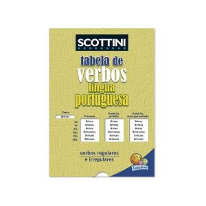 Tabela de Verbos Língua Portuguesa Scottini