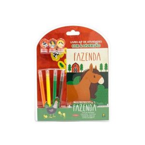 Livro-Kit de Atividades Cor & Diversão: Fazenda