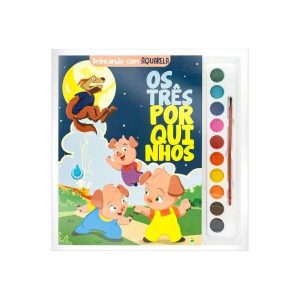 Brincando c/ Aquarela: Os Três Porquinhos