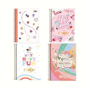 Caderno 1/4 Tilibra Capricho 80 Folhas