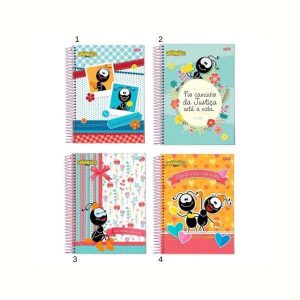 Caderno Espiral Jandaia Smilinguido 96 Folhas