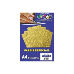 Papel Glitter 180g/m² Off Paper