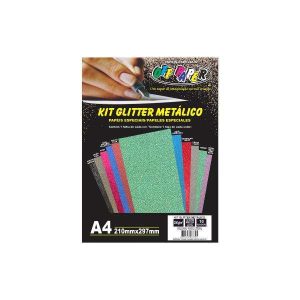Papel Glitter Metálico 250g/m² Off Paper
