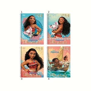 Caderno Espiral Tilibra Disney Moana 96 Folhas