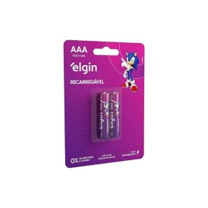 Pilha AAA Elgin Recarregável