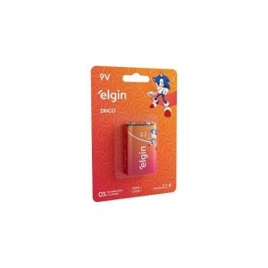 Bateria 9V Zinco Elgin