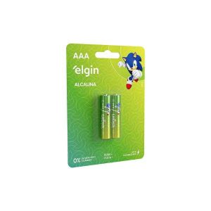 Pilha AAA Alcalina Elgin