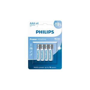 Pilha AAA Alcalina Philips 4 Unidades