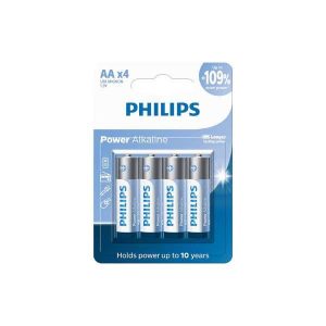 Pilha Alcalina AA Philips 4 Unidades