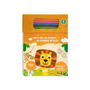 Livro-Kit de Pintura do Pequeno Artista: Laranja