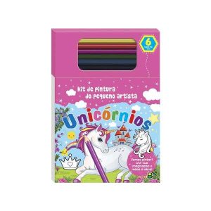 Livro-Kit de Pintura do Pequeno Artista: Unicórnios