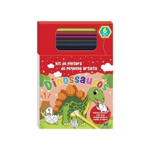 Livro-Kit de Pintura do Pequeno Artista: Dinossauro