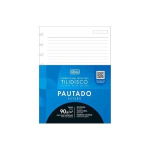 Folhas p/ Fichário Tilidisco Pautadas