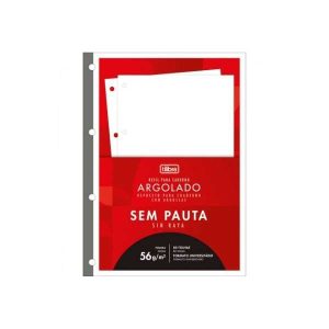 Folhas p/ Fichário Argolado Tilibra Sem Pauta