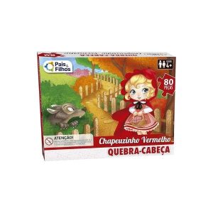 Quebra-Cabeça 80 Peças Chapeuzinho Vermelho Pais&Filhos