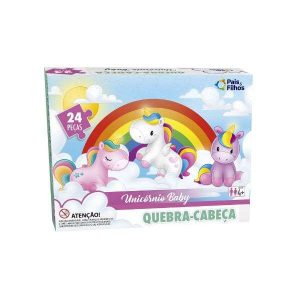 Quebra-Cabeça 24 Peças Unicórnio Baby Pais&Filhos