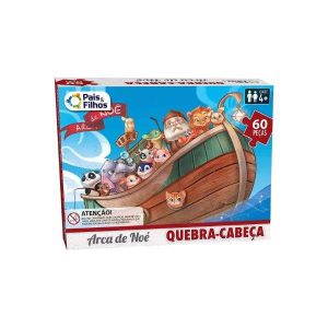 Quebra-Cabeça 60 Peças Arca de Noé Pais&Filhos
