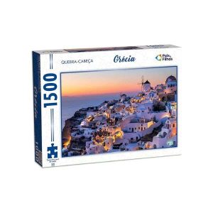 Quebra-Cabeça 1500 Peças Grécia Sunset Pais&Filhos
