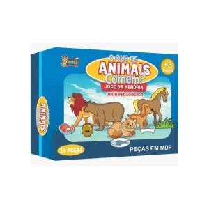 Jogo da Memória O Que Os Animais Comem