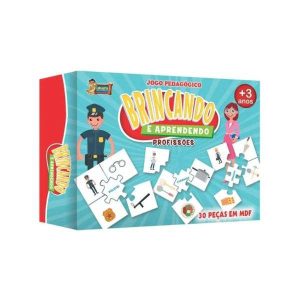 Jogo Pedagógico Brincando e Aprendendo Profissões Uriarte