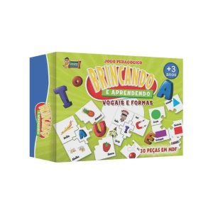 Jogo Pedagógico Brincando e Aprendendo Vogais e Formas Uriarte