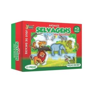 Jogo de Encaixe Animais Selvagens Uriarte