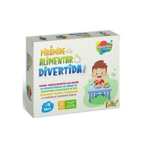 Quebra-Cabeça Pirâmide Alimentar Aquarela Brinquedos