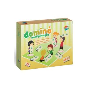 Dominó Multiplicação Aquarela Brinquedos