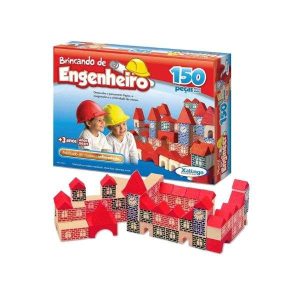 Brincando de Engenheiro 150 Peças Xalingo Brinquedos