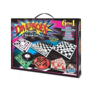 Jogos Clássicos 6 em 1 Lugo Brinquedos