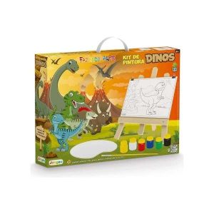 Kit de Pintura Fazendo Arte Dinos Jungee Brinquedos