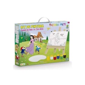 Kit de Pintura Fazendo Arte Branca de Neve e os Sete Anões Jungee Brinquedos