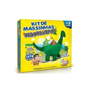 Kit de Massinhas Dinossauro Art Kids Acrilex