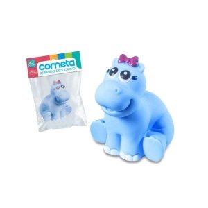 Brinquedo Mordedor Banho Hipopótamo Cometa Baby