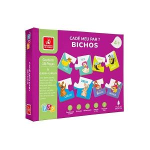 Jogo Cadê Meu Par? Bichos Brincadeira de Criança
