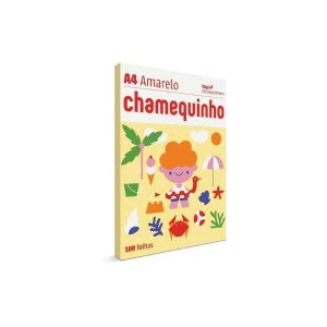 Resma Chamequinho Amarelo 75g 100 Folhas