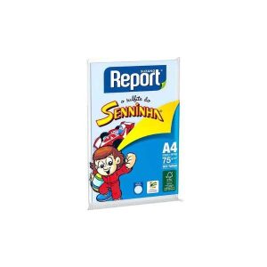 Resma Report Senninha A4 Azul 75g 100 Folhas