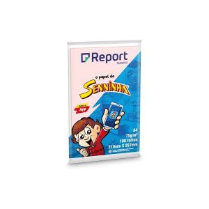 Resma Report Senninha A4 Rosa 75g 100 Folhas