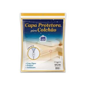 Capa Protetora p/ Colchão c/ Zíper Solteiro PlastLeo